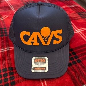 OTTO Navy and Orange CAVS Cap